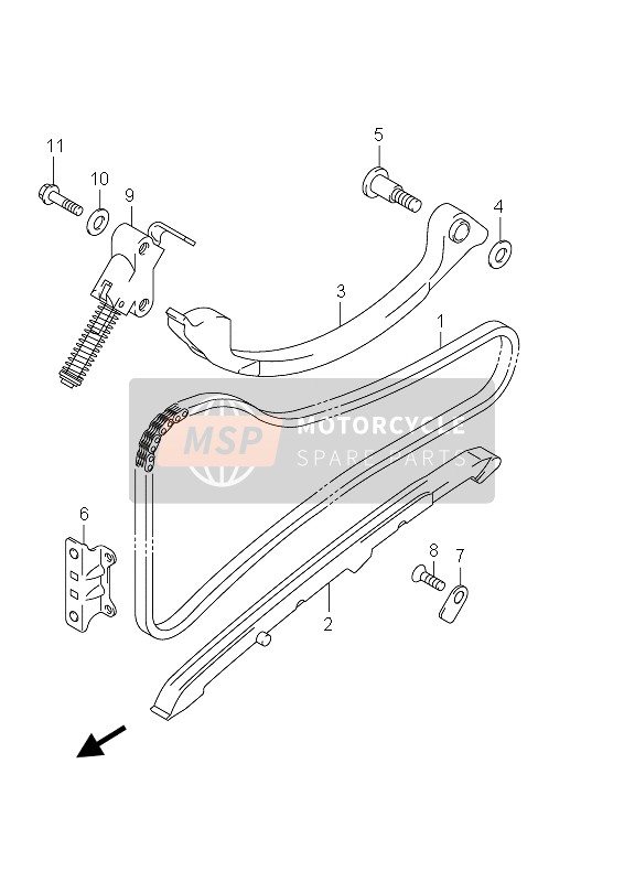 Suzuki AN650A BURGMAN EXECUTIVE 2012 Cam Chain for a 2012 Suzuki AN650A BURGMAN EXECUTIVE